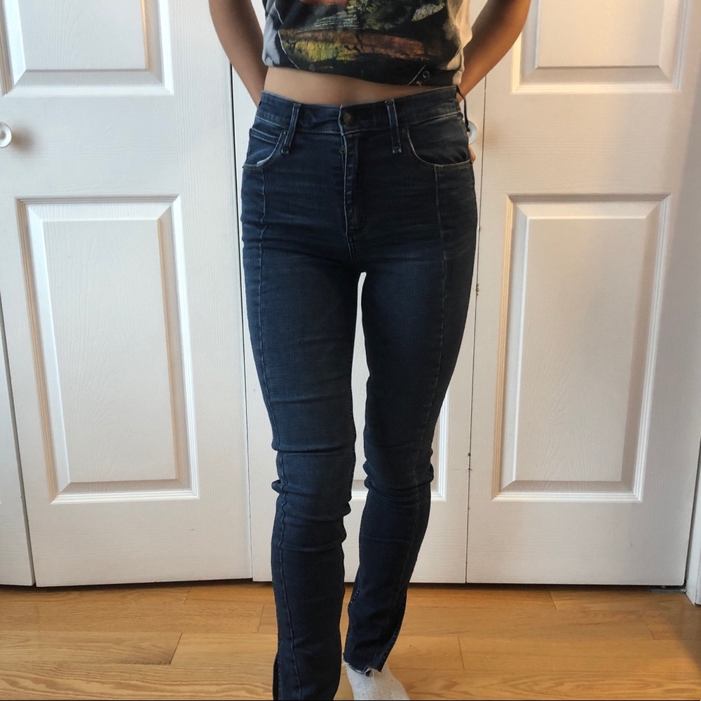 high waisted jeans